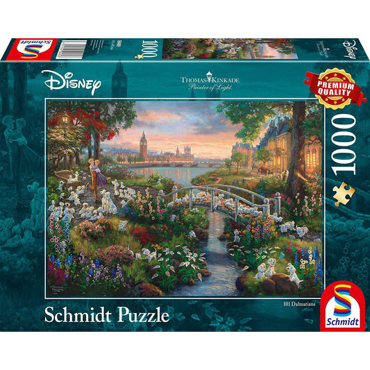 Disney, 101 Dalmatiner  - 1000 Teile Puzzle (Thomas Kinkade)