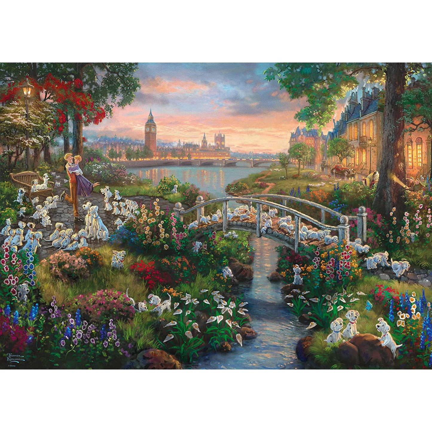 Disney, 101 Dalmatiner  - 1000 Teile Puzzle (Thomas Kinkade)