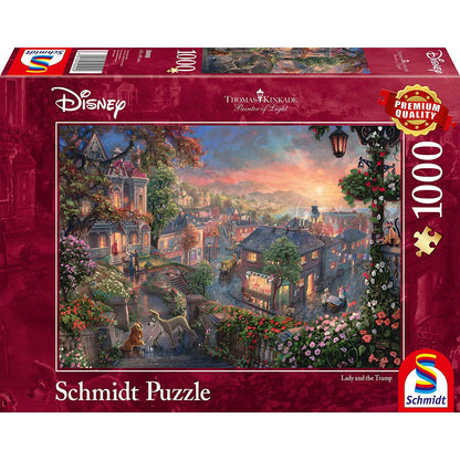 Disney, Susi und Strolch  - 1000 Teile Puzzle (Thomas Kinkade)