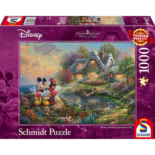 Disney, Sweethearts Mickey & Minnie - 1000 Teile Puzzle (Thomas Kinkade)