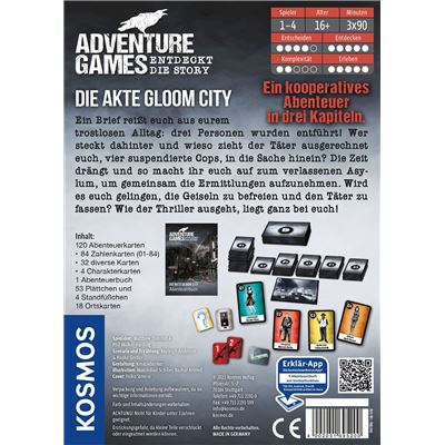 Kosmos 695200 - Adventure Games - Die Akte Gloom City