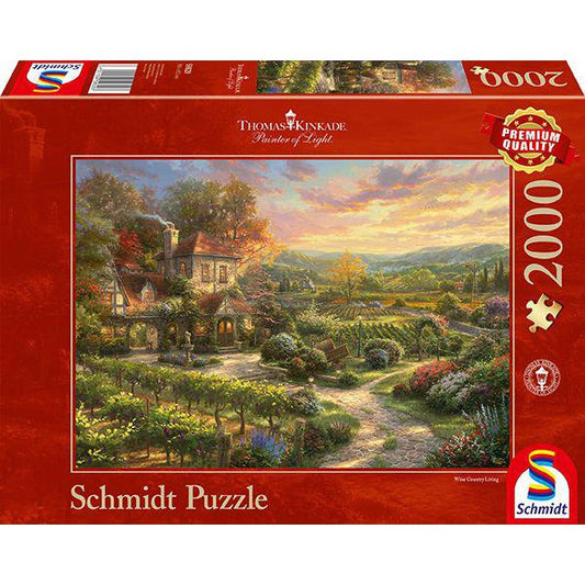 Thomas Kinkade - In den Weinbergen - 2000 Teile Puzzle