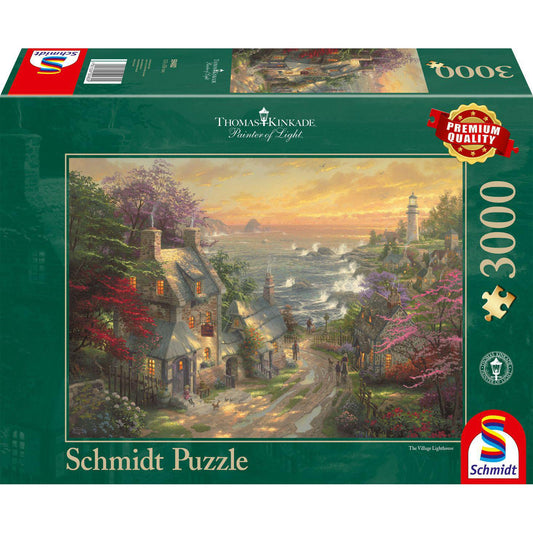 Thomas Kinkade - Dörfchen am Leuchtturm - 3000 Teile Puzzle