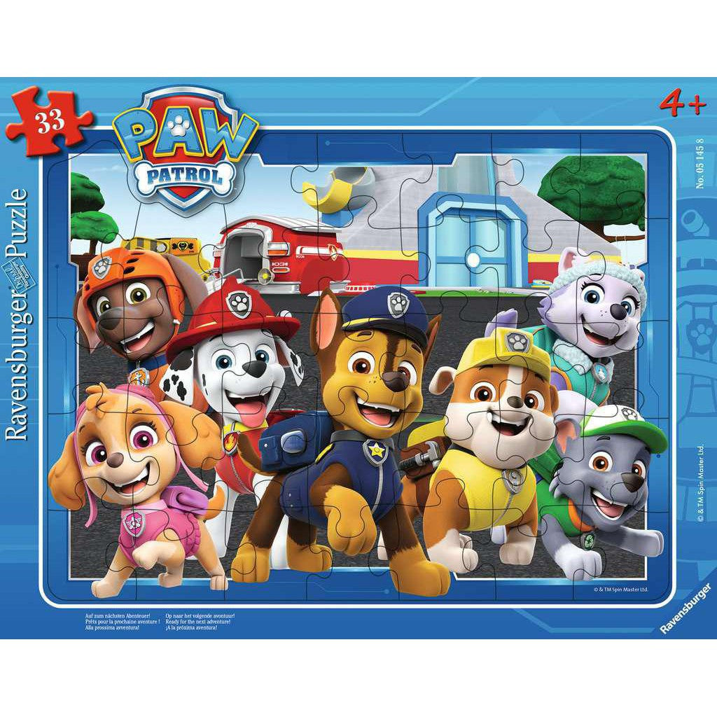 Paw Patrol: Auf zum nächsten Abenteuer - Rahmenpuzzle 33 Teile