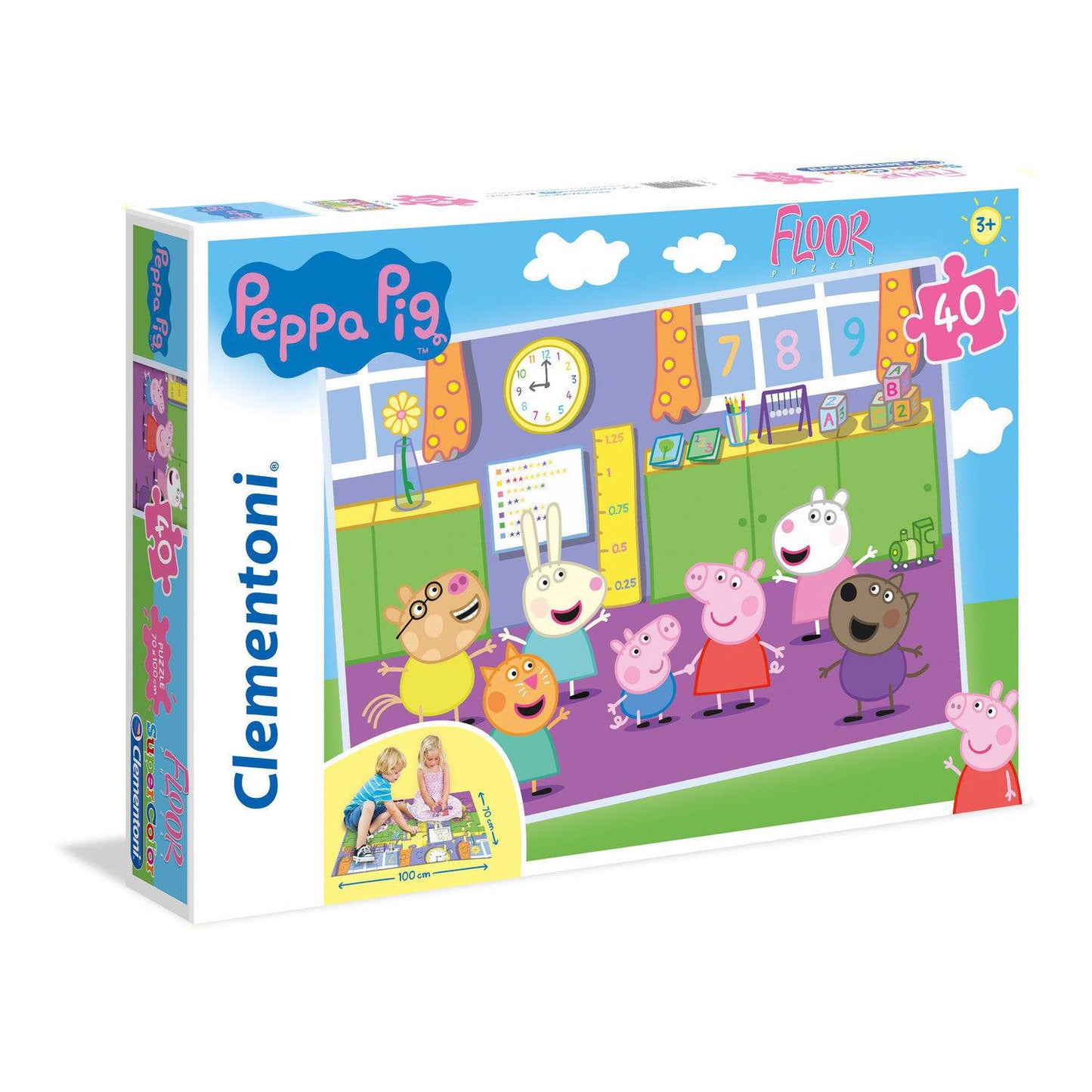 Clementoni 25458 - 40 Teile Bodenpuzzle - Peppa Pig