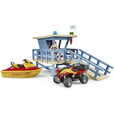 Bruder 62780 - bworld Set Stazione di salvataggio, 1:16