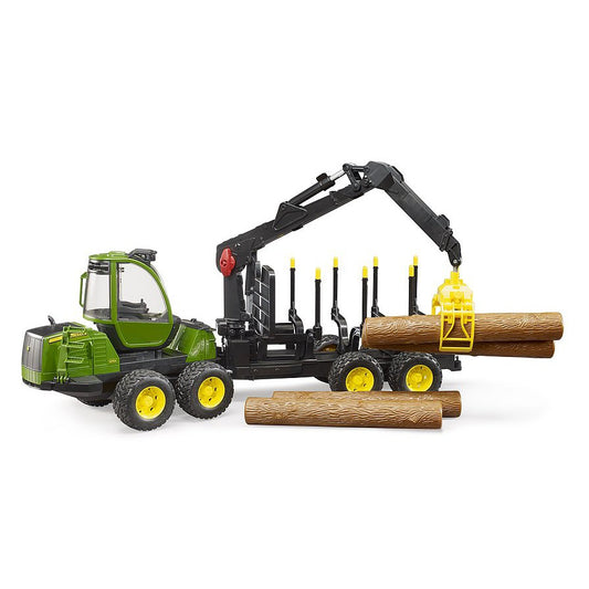 Bruder 02133 - John Deere 1210E forwarder con pinza, 1:16