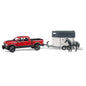 Bruder 02501 - RAM 2500 Power Wagon con rimorchio per cavalli e cavallo, 1:16