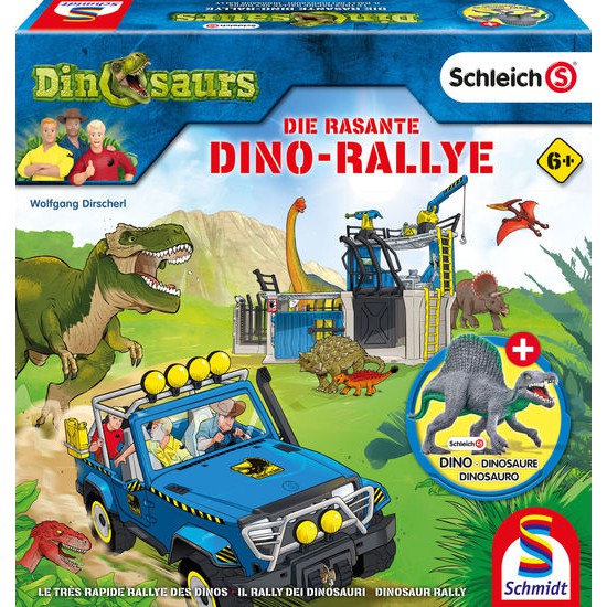 Schleich, Dinosaurs, Die rasante Dino-Rallye - Kinderspiel