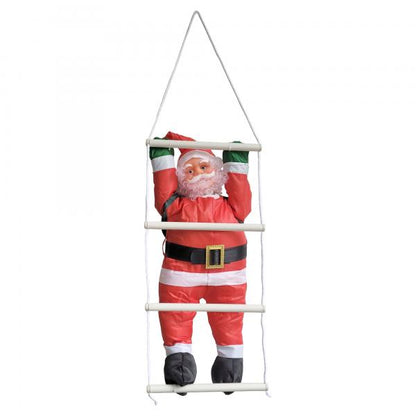 Weihnachtsmann auf Leiter 165cm