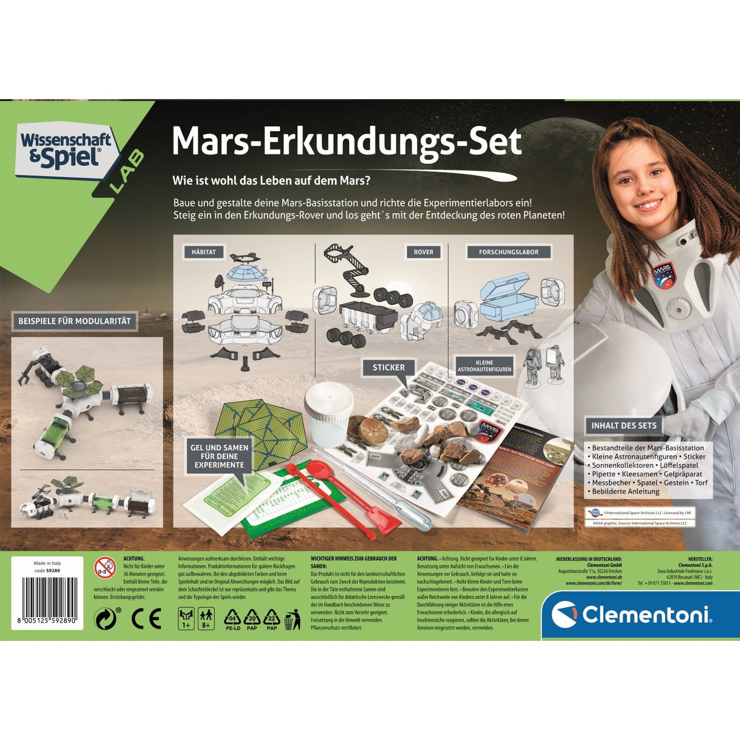 Clementoni 59289 - Mars-Erkundungs-Set