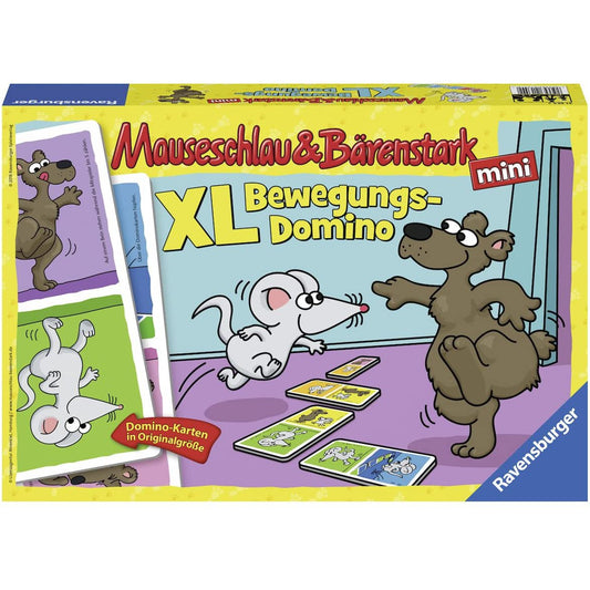 Ravensburger 21354 - Mäuseschlau und Bärenstark - XL Bewegungs-Domino