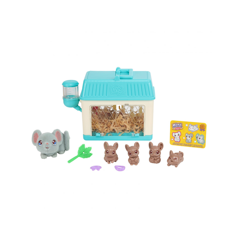 Little Live Pets – Mama Surprise Mini Maus-Spielset: Lil‘ Mouse