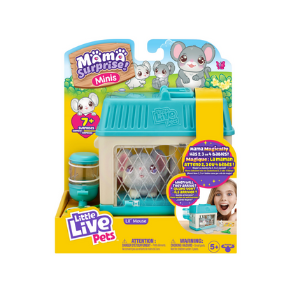 Little Live Pets – Mama Surprise Mini Maus-Spielset: Lil‘ Mouse