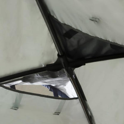 Garten Pavillon Pergola Partyzelt Sonnenschutz wetterfest Cremeweiss Blau - Palo24