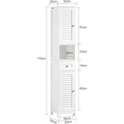 mobiletto alto per il bagno | mobiletto del bagno | mensola bagno bianca 