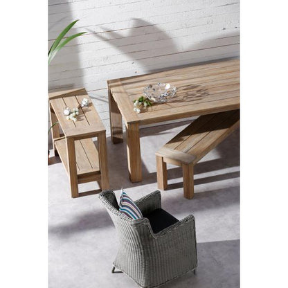 Teak-Tisch Moretti 180x100cm grey-wash