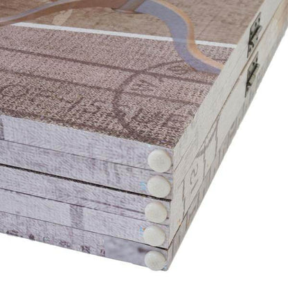 Foto-Paravent Vintage, Raumteiler Trennwand, Glitzer Retro Fashion FSC-zertifiziert ~ 180x200cm - Palo24