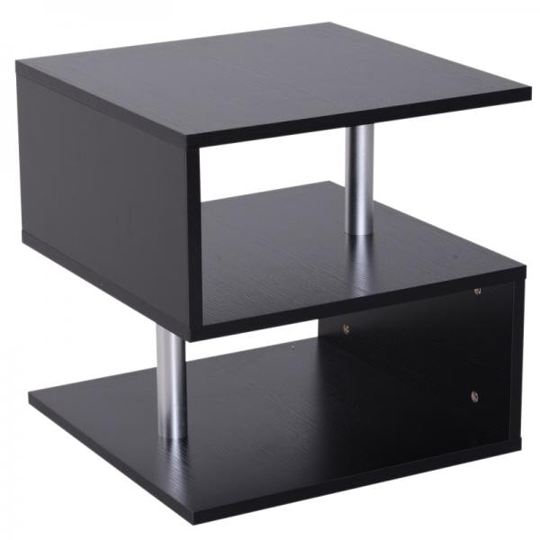 Beistelltisch Sofatisch Schwarz 48x48x48 cm