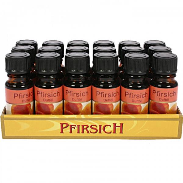 9er Set Duftöl Pfirsich 10ml in Glasflasche