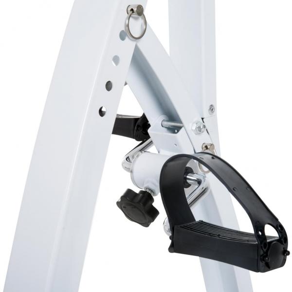 Heim Bewegungstrainer für Senioren | Pedaltrainer | 41 x 50 x 96 cm | Weiss