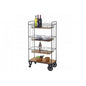Servierwagen, Regal Küchenhelfer Barwagen Metallregal mit Hängekörben - Palo24