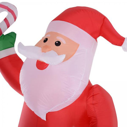 Babbo Natale gonfiabile 160 cm x 85 cm x 243 cm