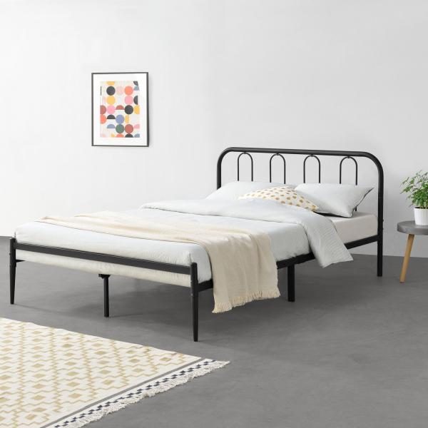 Metallbett Hank 160x200 cm Schwarz