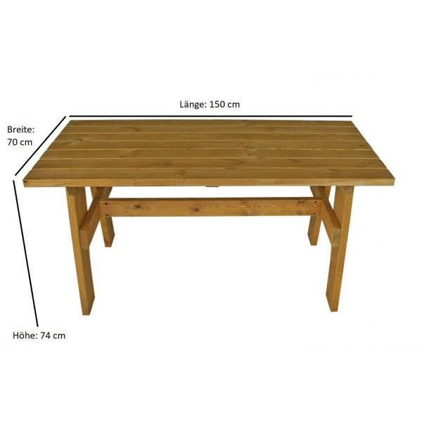 Tisch FREITAL 70x150cm, Kiefer imprägniert