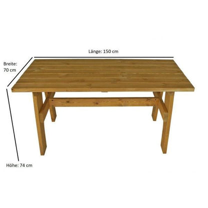 Tisch FREITAL 70x150cm, Kiefer imprägniert