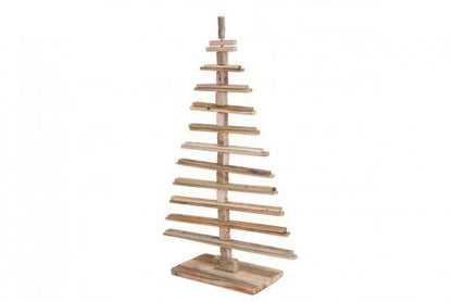 Deko-Weihnachtsbaum 3D-Christbaum Weihnachtsdekoration, Shabby-Look Tannenholz verstellbar - Palo24