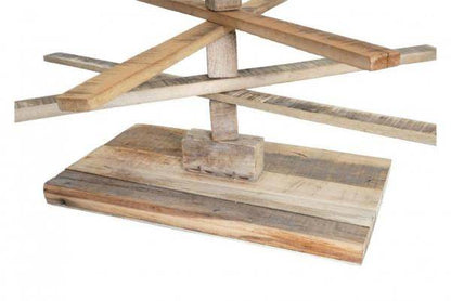 Deko-Weihnachtsbaum 3D-Christbaum Weihnachtsdekoration, Shabby-Look Tannenholz verstellbar - Palo24