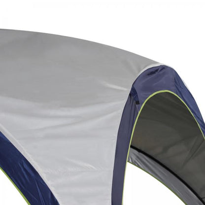 Garten Pavillon Pergola Partyzelt Sonnenschutz wetterfest Cremeweiss Blau - Palo24