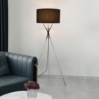 Lampadaire Athlone argent/noir