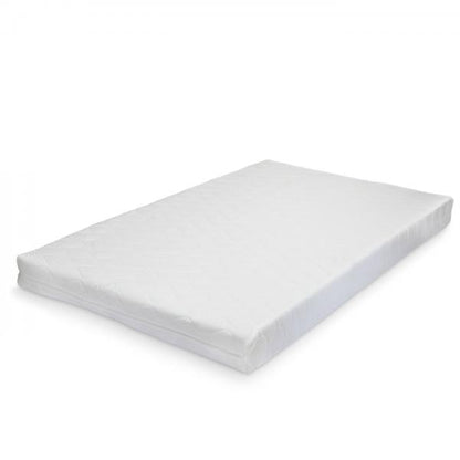 Lit en cuir artificiel Solingen avec matelas en mousse froide 140x200 cm blanc