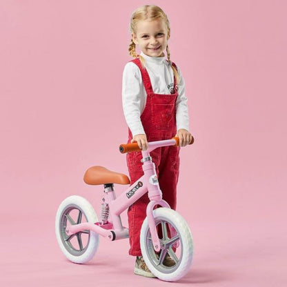 Laufrad mit Stoßdämpfer Kinderrad Lauflernrad Balance Bike 2-5 Jahre PP Rosa