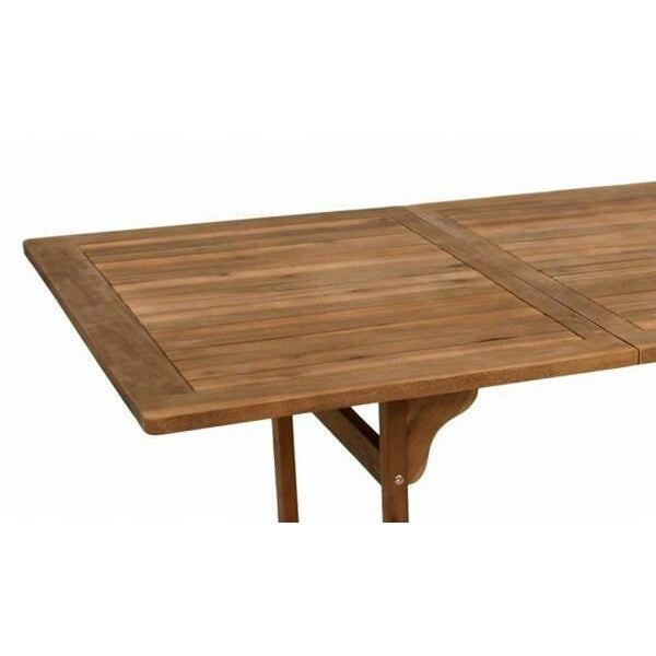 Table rectangulaire KORFU, 90x180cm, acacia huilé