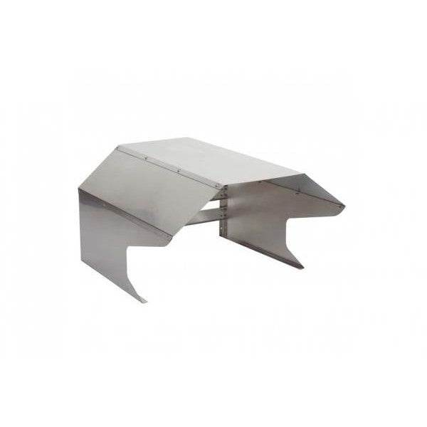 Mähroboter-Garage HWC-L43, Dach Unterstand für Rasenmäher, Metall 40x59x69cm ~ Edelstahl - Palo24