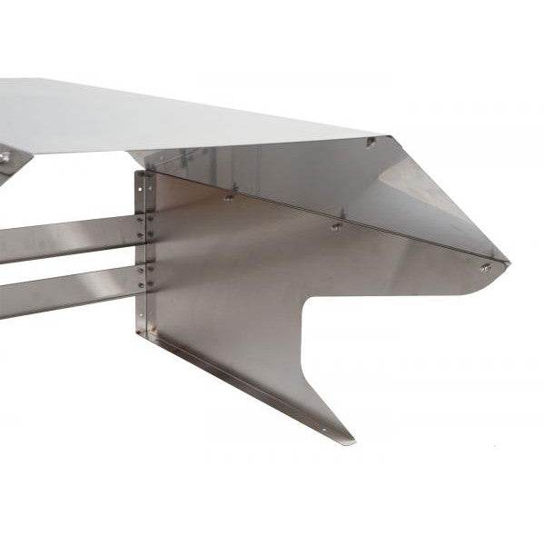 Mähroboter-Garage HWC-L43, Dach Unterstand für Rasenmäher, Metall 40x59x69cm ~ Edelstahl - Palo24