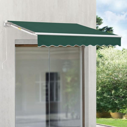 Tenda da sole a braccio articolato Bitonto 250x200cm con manovella verde scuro