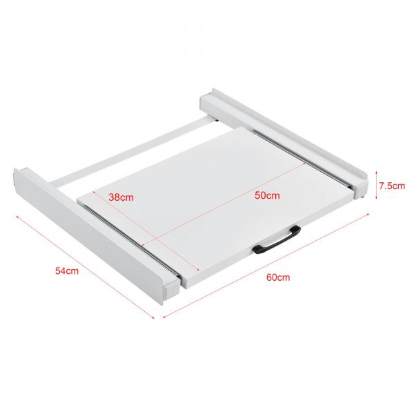 Verbindungsrahmen Dannemarie für Waschmaschine oder Trockner 60x54 cm Ausziehbar