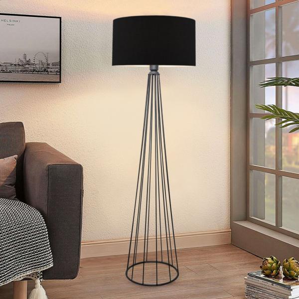 Lampadaire Neath anthracite / noir