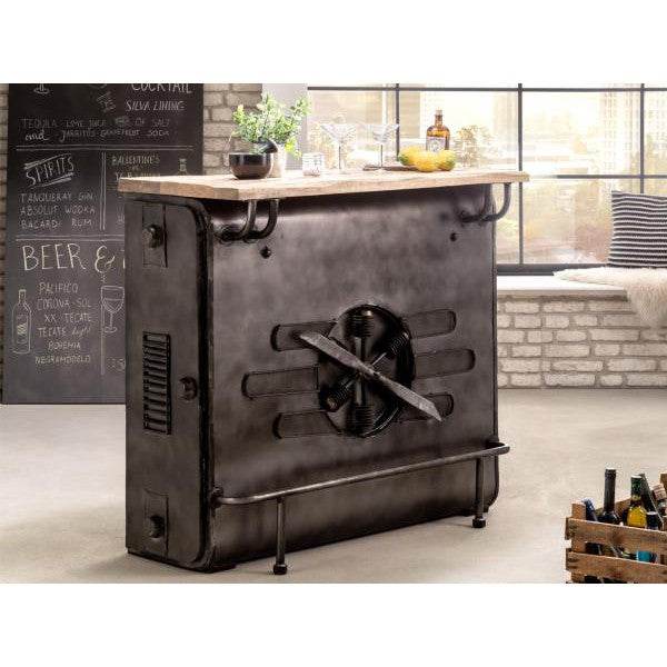 Barregal Camera Bartisch Mangoholz Metall Vintage - Palo24