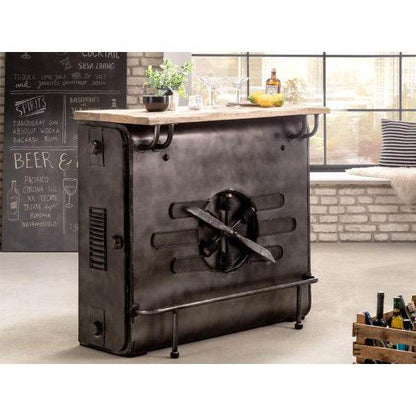 Barregal Camera Bartisch Mangoholz Metall Vintage - Palo24