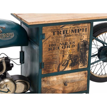 Waschtisch Bartisch Triumph Motorrad Vintage Unikat