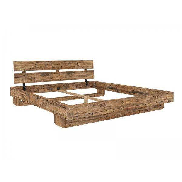 Holzbett Madras aus recycelten Pinienholz 180x200 cm - Palo24