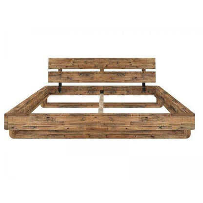 Holzbett Madras aus recycelten Pinienholz 180x200 cm - Palo24