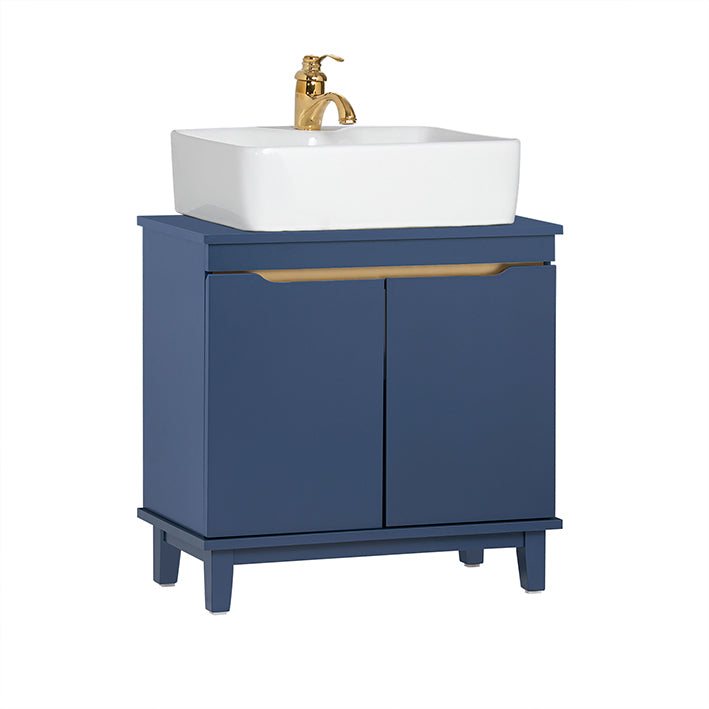 mobile base lavabo | mobiletto del bagno | lavandino | Blu | Modello BZR113-B 