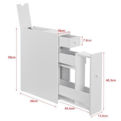 Mobiletto bagno Kihniö 58x16x48cm bianco