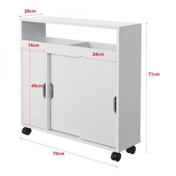 Badezimmerschrank Lumijoki 71x70x20cm Weiss